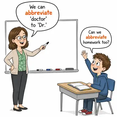 abbreviate karikatür