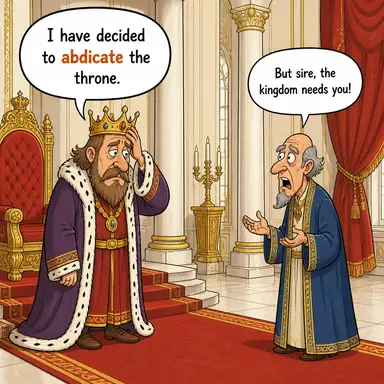 abdicate karikatür