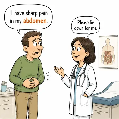 abdomen karikatür