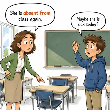 absent from karikatür