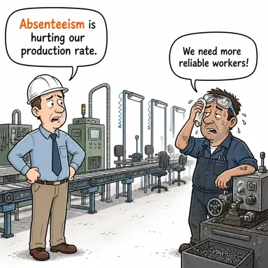 absenteeism karikatür