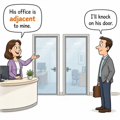 adjacent karikatür