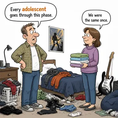 adolescent karikatür