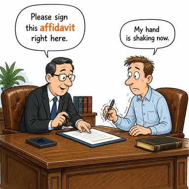 affidavit karikatür