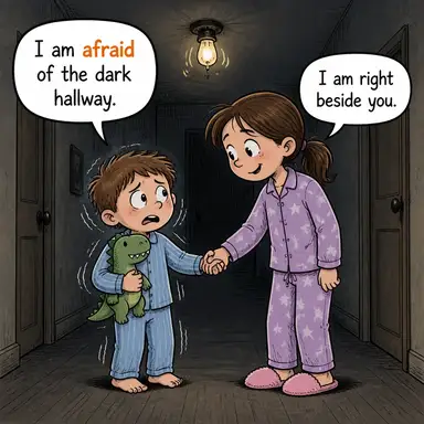 afraid karikatür