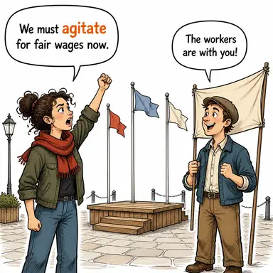 agitate karikatür
