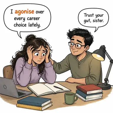 agonise karikatür