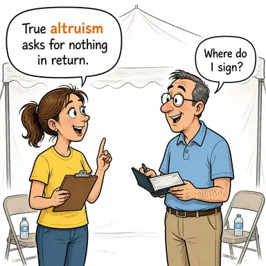 altruism karikatür