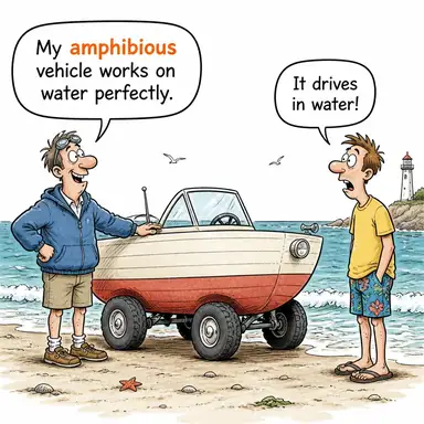 amphibious karikatür