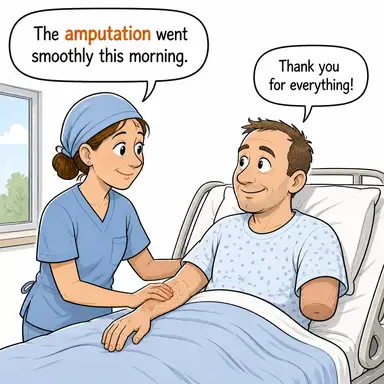 amputation karikatür