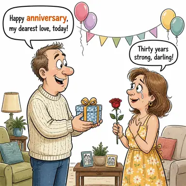 anniversary karikatür