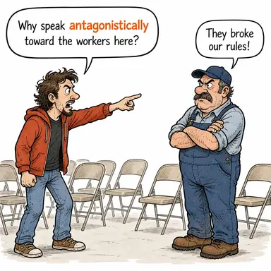 antagonistically karikatür