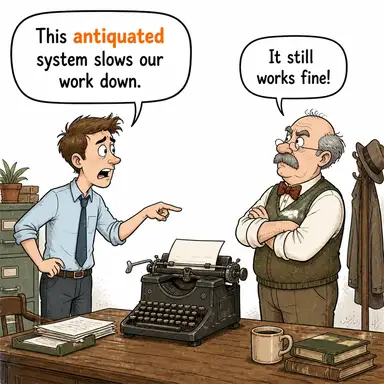 antiquated karikatür