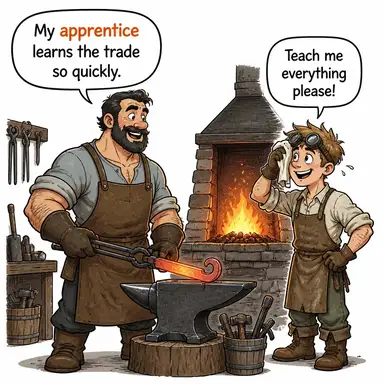 apprentice karikatür