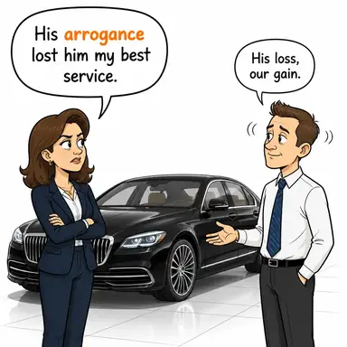 arrogance karikatür