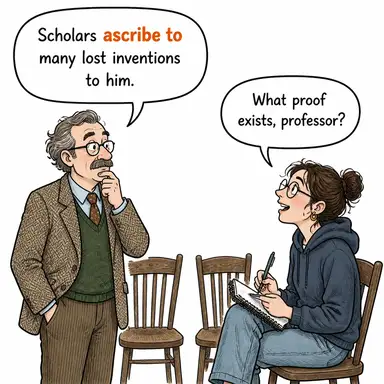 ascribe to karikatür