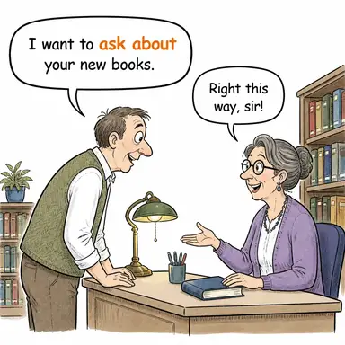 ask about/for karikatür