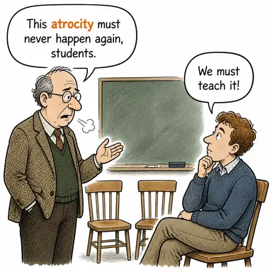atrocity karikatür