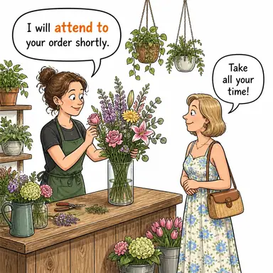 attend to karikatür