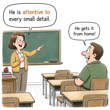 attentive to karikatür
