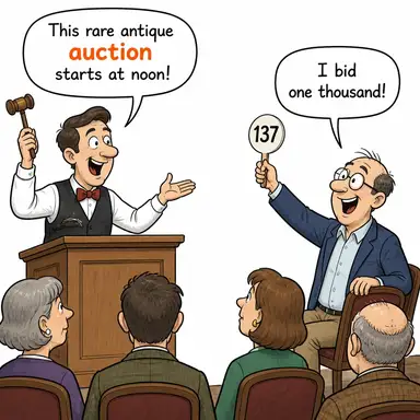 auction karikatür