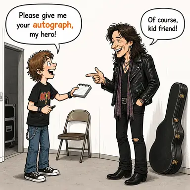 autograph karikatür
