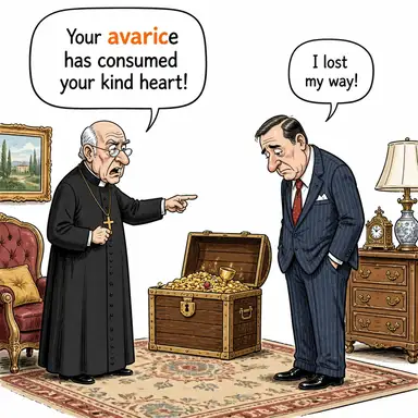 avarice karikatür