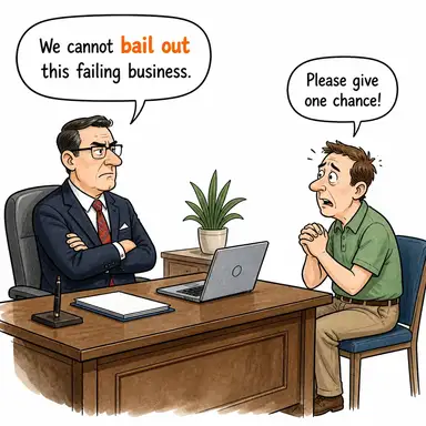 bail out karikatür