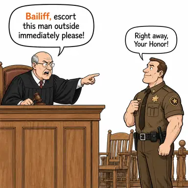 bailiff karikatür