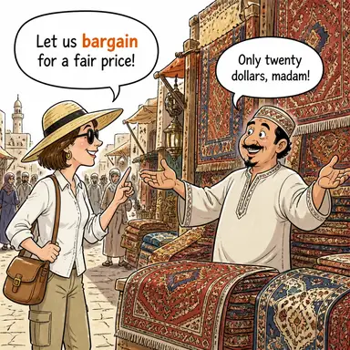 bargain karikatür