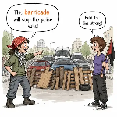 barricade karikatür