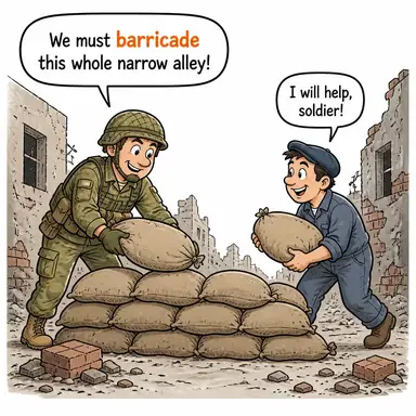 barricade karikatür