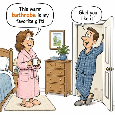bathrobe karikatür