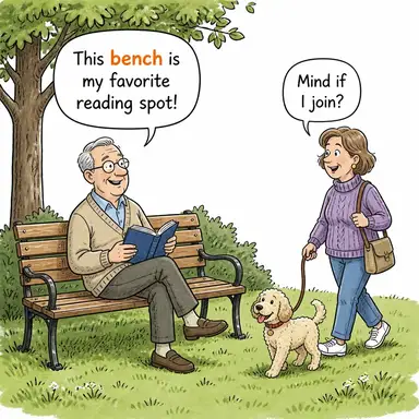 bench karikatür