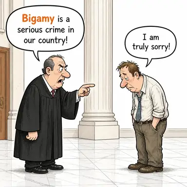 bigamy karikatür