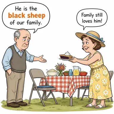 black sheep karikatür