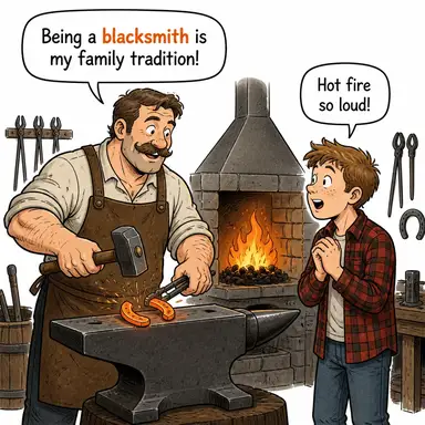 blacksmith karikatür