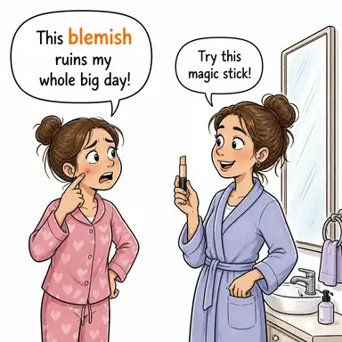 blemish karikatür