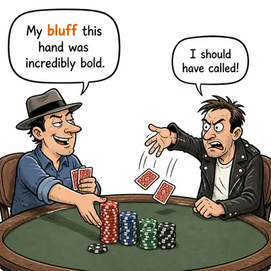 bluff karikatür