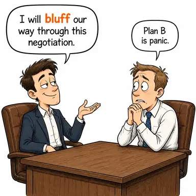 bluff karikatür