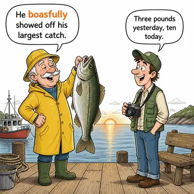 boastfully karikatür