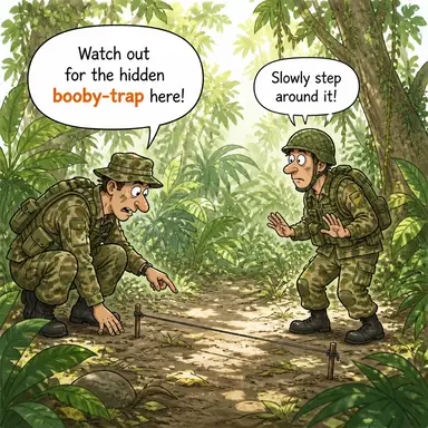 booby-trap karikatür