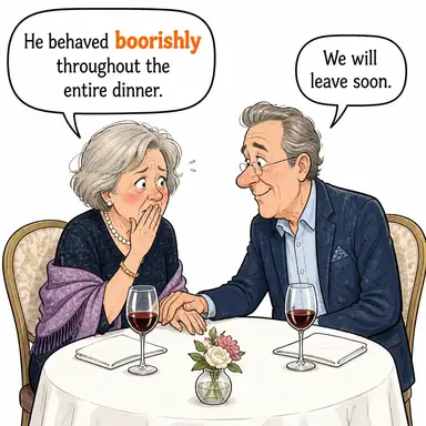 boorishly karikatür