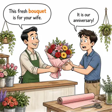 bouquet karikatür