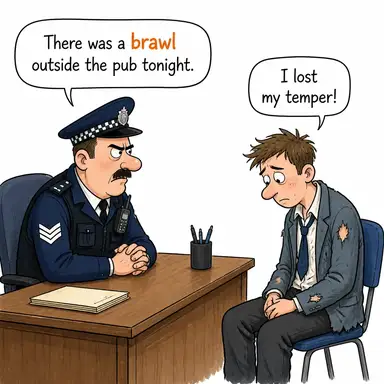 brawl karikatür