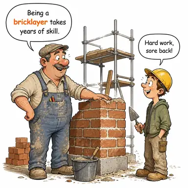 bricklayer karikatür