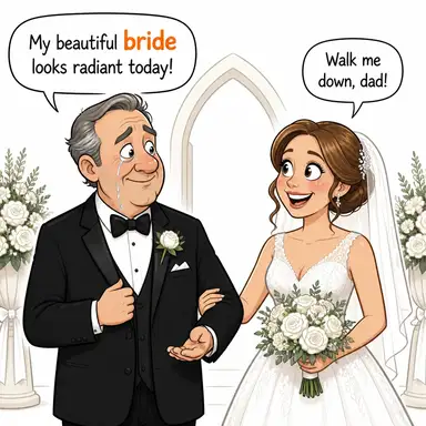 bride karikatür