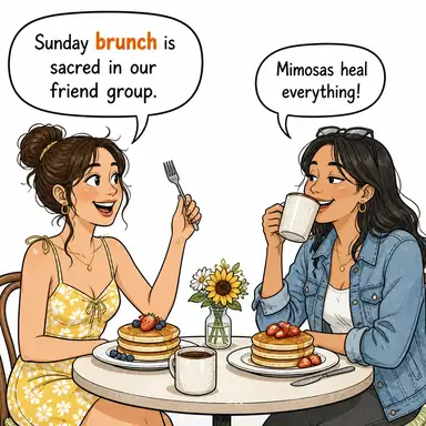 brunch karikatür