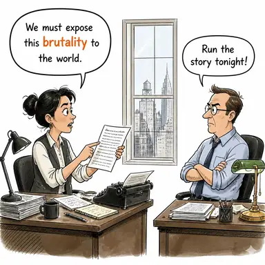 brutality karikatür