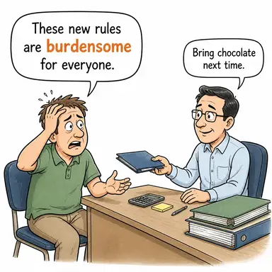 burdensome karikatür